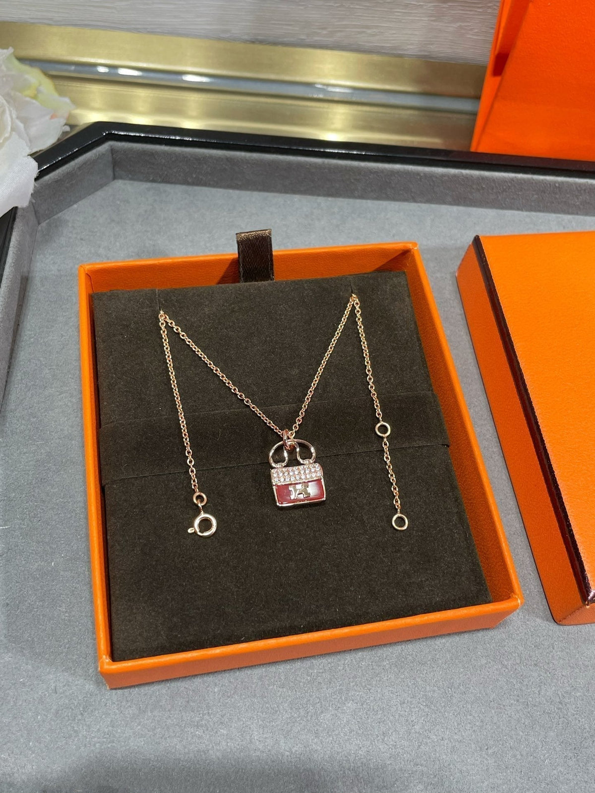 Miro H CIRCE MOISSANITE PENDANT NECKLACE GOLD
