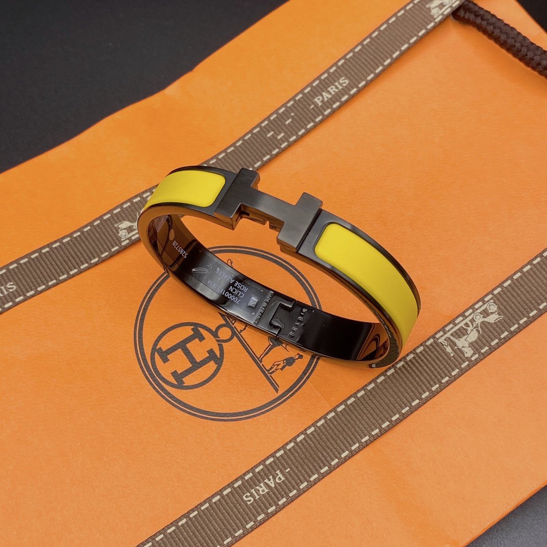 Miro CLIC HM SO BLACK YELLOW BRACELET