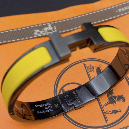 Miro CLIC HM SO BLACK YELLOW BRACELET