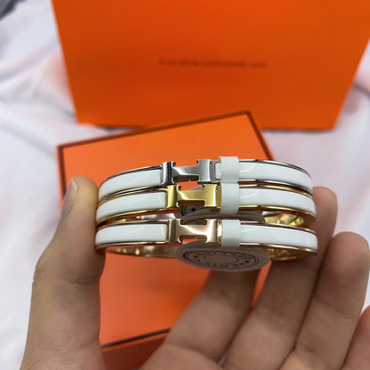 Miro CLASSIC HM クリックホワイト 8mm エナメルブレスレット
