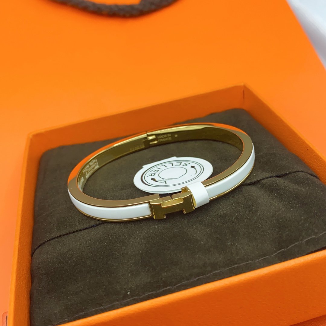 Miro CLASSIC HM クリックホワイト 8mm エナメルブレスレット