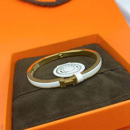 Miro CLASSIC HM クリックホワイト 8mm エナメルブレスレット