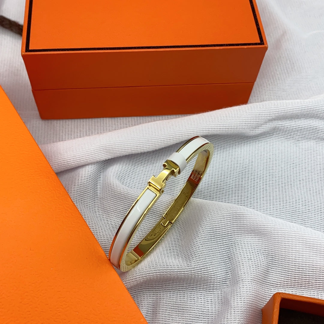 Miro CLASSIC HM クリックホワイト 8mm エナメルブレスレット