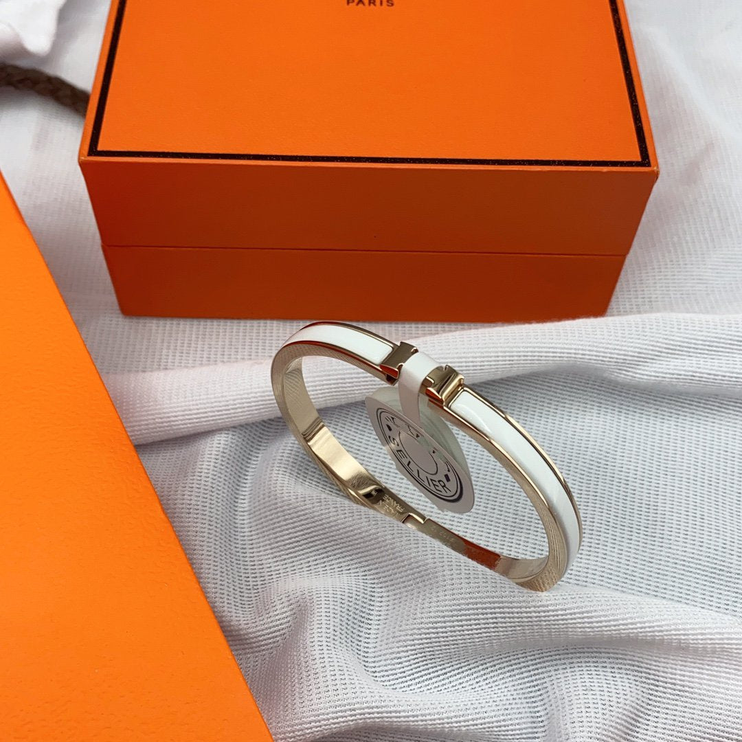 Miro CLASSIC HM クリックホワイト 8mm エナメルブレスレット