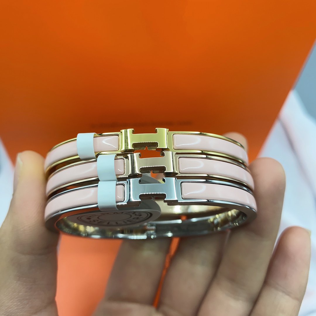 Miro CLASSIC HM CLIC  PINK 8MM ENAMEL BRACELET