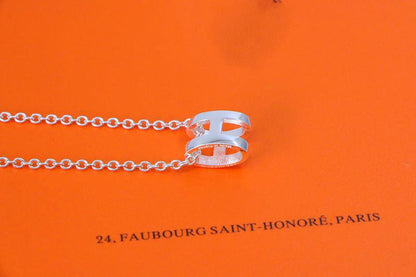 Miro HM NECKLACE H LETTER OVAL SERIES