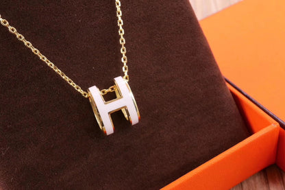 Miro HM CLIC YELLOW ENAMEL GOLD NECKLACE