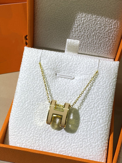 Miro HM CLIC YELLOW ENAMEL GOLD NECKLACE