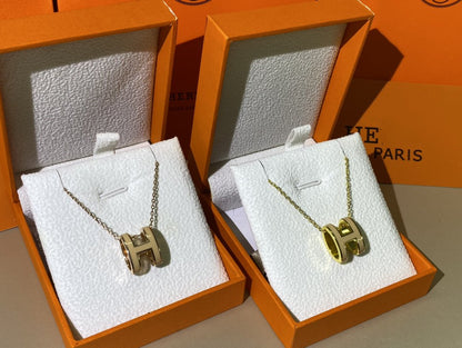Miro HM CLIC YELLOW ENAMEL GOLD NECKLACE
