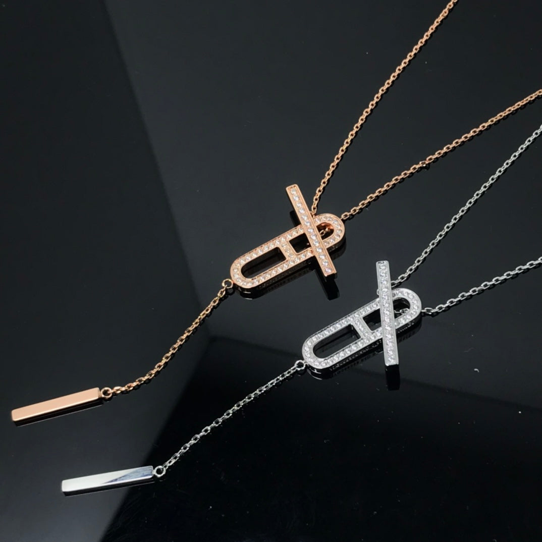 Miro HM NECKLACE PLATINUM ROSE GOLD DIAMOND