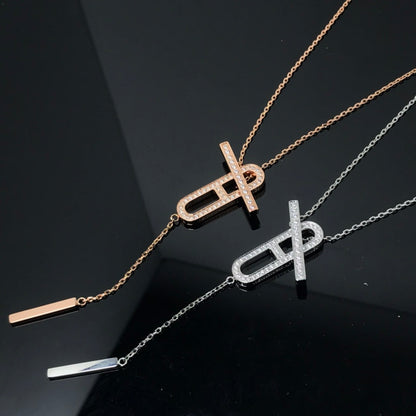 Miro HM NECKLACE PLATINUM ROSE GOLD DIAMOND