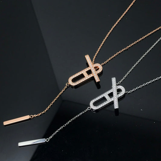 Miro HM NECKLACE PLATINUM ROSE GOLD DIAMOND