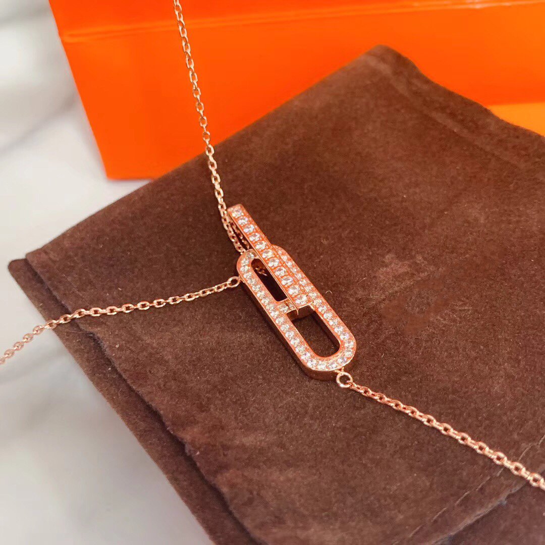Miro HM NECKLACE PLATINUM ROSE GOLD DIAMOND