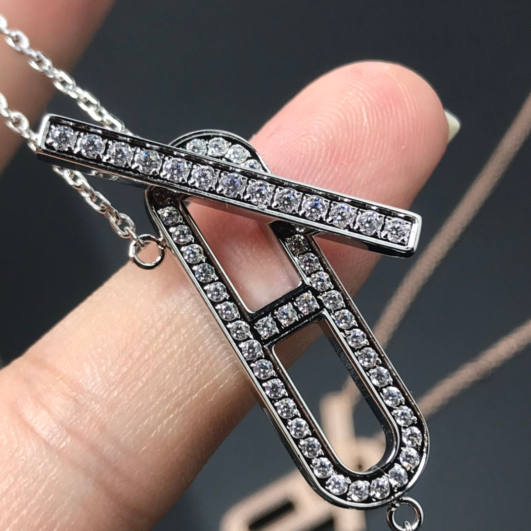 Miro HM NECKLACE PLATINUM ROSE GOLD DIAMOND