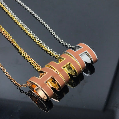 Miro H NECKLACE BROWN