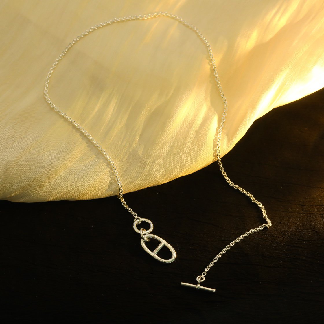 Miro HM CHAINE D'ANCRE PENDANT NECKLACE STERLING SILVER