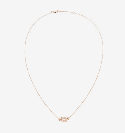 Miro FORCE 10 DIAMOND PINK GOLD NECKLACE MINI MODEL