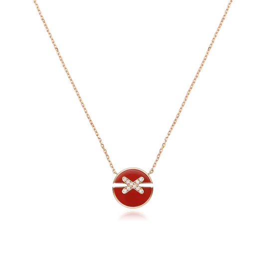 Miro JEUX DE ROSE GOLD DIAMOND NECKLACE