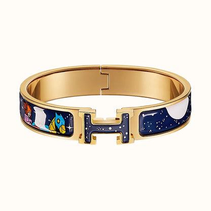 Miro H STAR AND MOON BRACELET 12MM