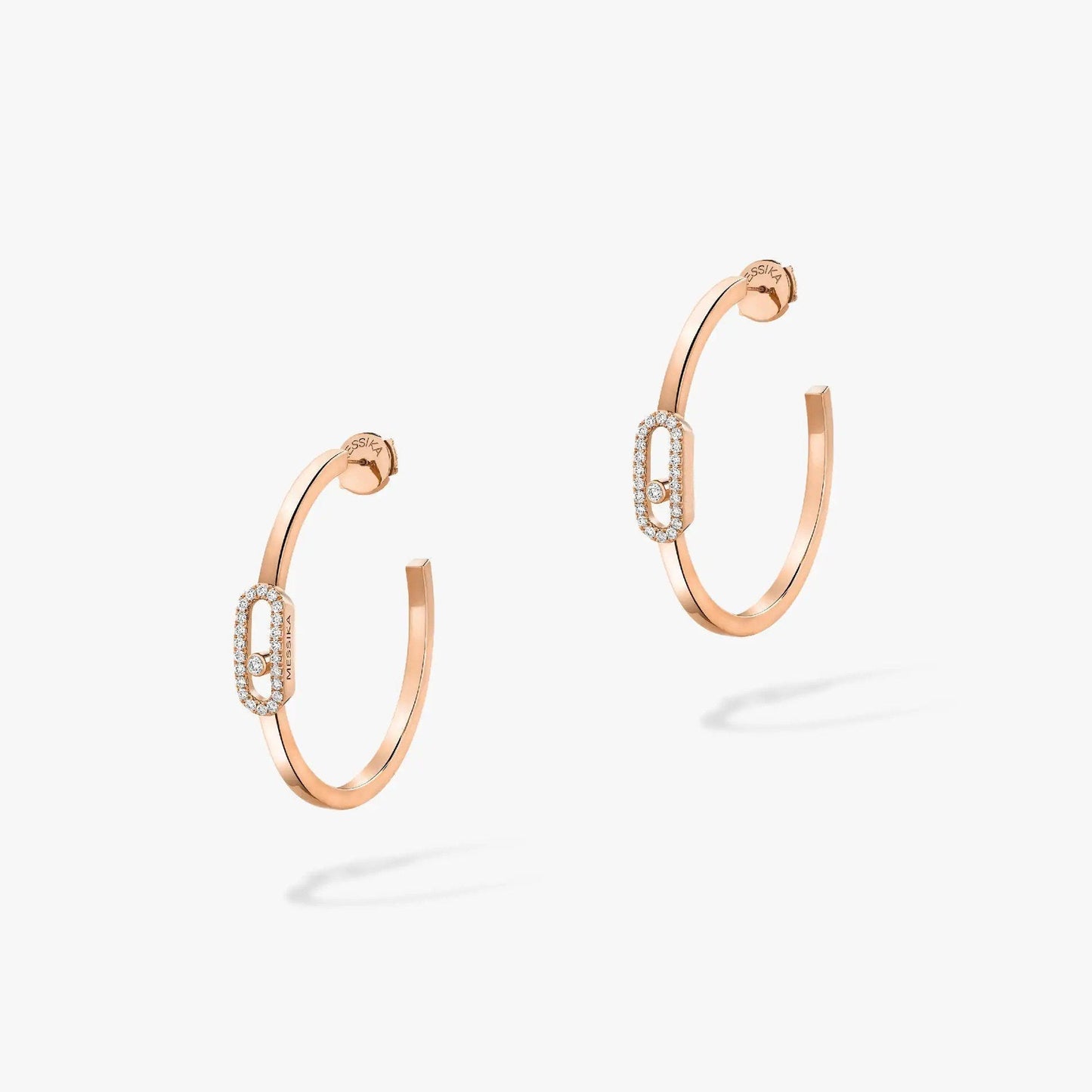 [Miro ] CREOLES MOVE UNO PM DIAMOND EARRINGS