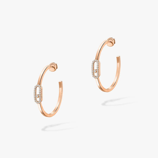 [Miro ] CREOLES MOVE UNO PM DIAMOND EARRINGS