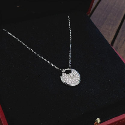Miro AMULETTE SILVER FULL DIAMOND NECKLACE