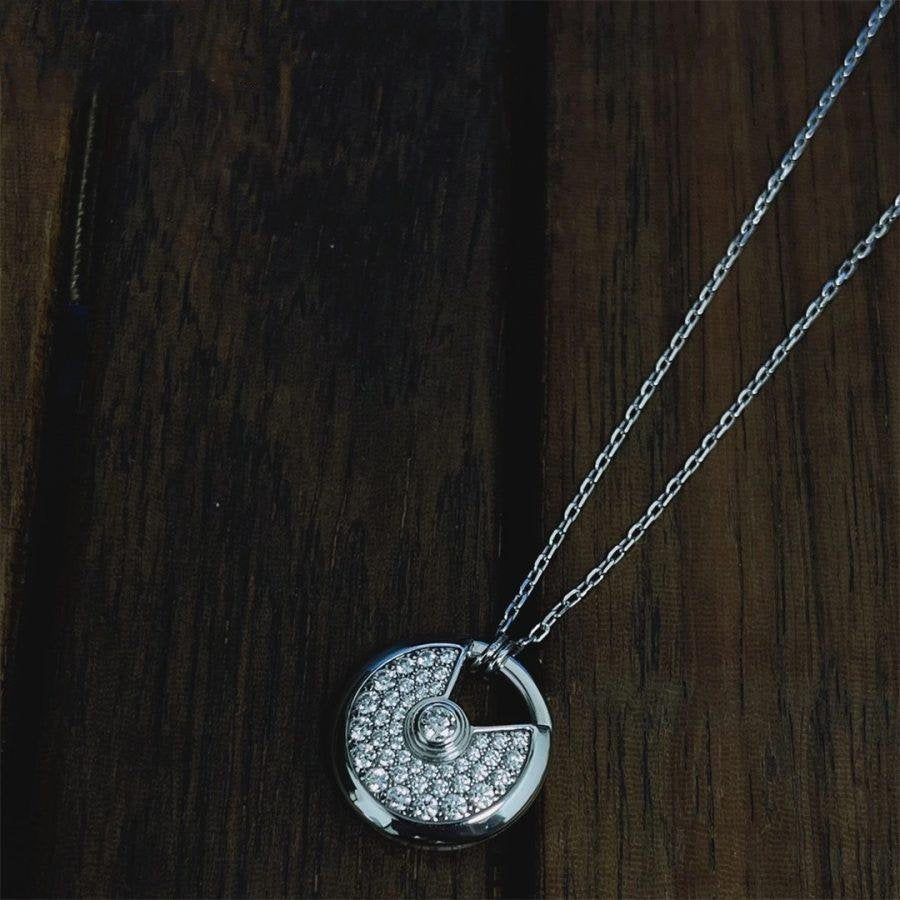 Miro AMULETTE SILVER FULL DIAMOND NECKLACE