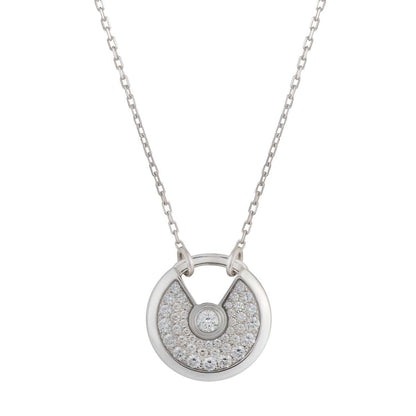 Miro AMULETTE SILVER FULL DIAMOND NECKLACE