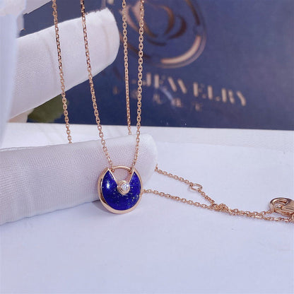 Miro AMULETTE ROSE GOLD AGATE NECKLACE