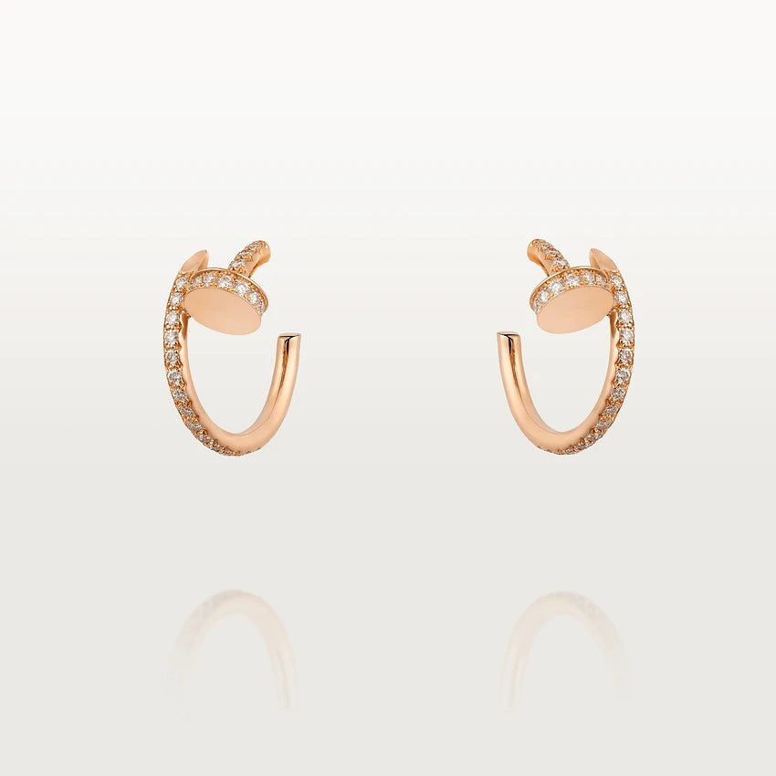 Miro JUSTE EARRINGS 12.75MM PINK GOLD DIAMOND