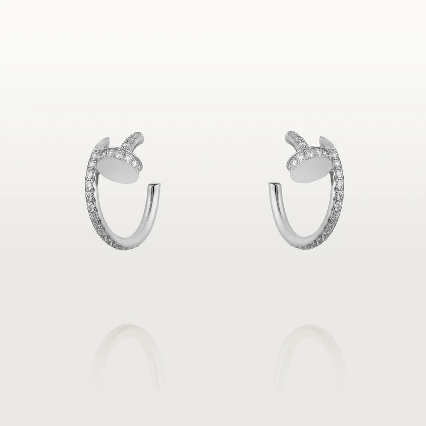 Miro JUSTE EARRINGS 12.75MM SILVER DIAMOND