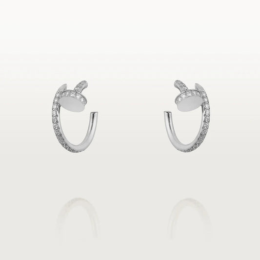 Miro JUSTE EARRINGS 12.75MM SILVER DIAMOND