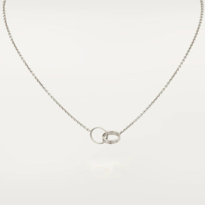 Miro LOVE NECKLACE PINK GOLD AND SILVER