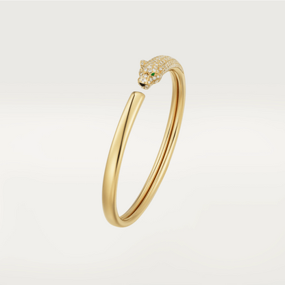 Miro PANTHERE GOLD DIAMOND OPEN BRACELET