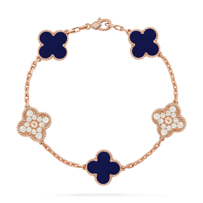 [Miro ]New CLOVER 5 MOTIF LAPIS LAZULI BRACELET COLLECTION