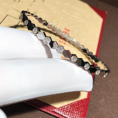 Miro BEE LOVE SILVER DIAMOND BRACELET