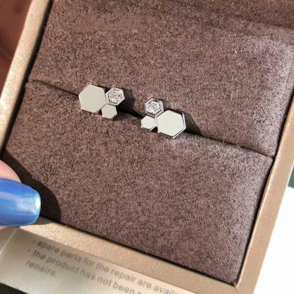 Miro BEE LOVE SILVER DIAMOND EARRINGS