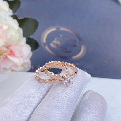 Miro BEE LOVE RING PINK GOLD DIAMOND
