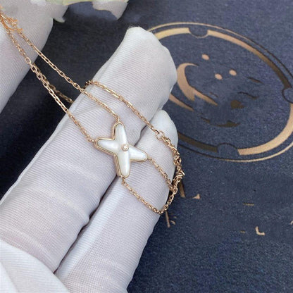 Miro JEUX BRACELET WHITE MOP PINK GOLD 1 DIAMOND