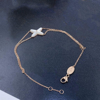 Miro JEUX BRACELET WHITE MOP PINK GOLD 1 DIAMOND