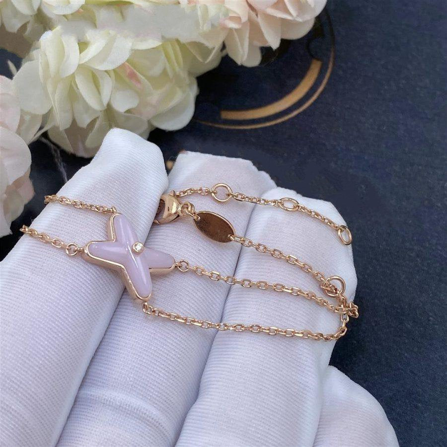 Miro JEUX BRACELET PINK MOP PINK GOLD 1 DIAMOND