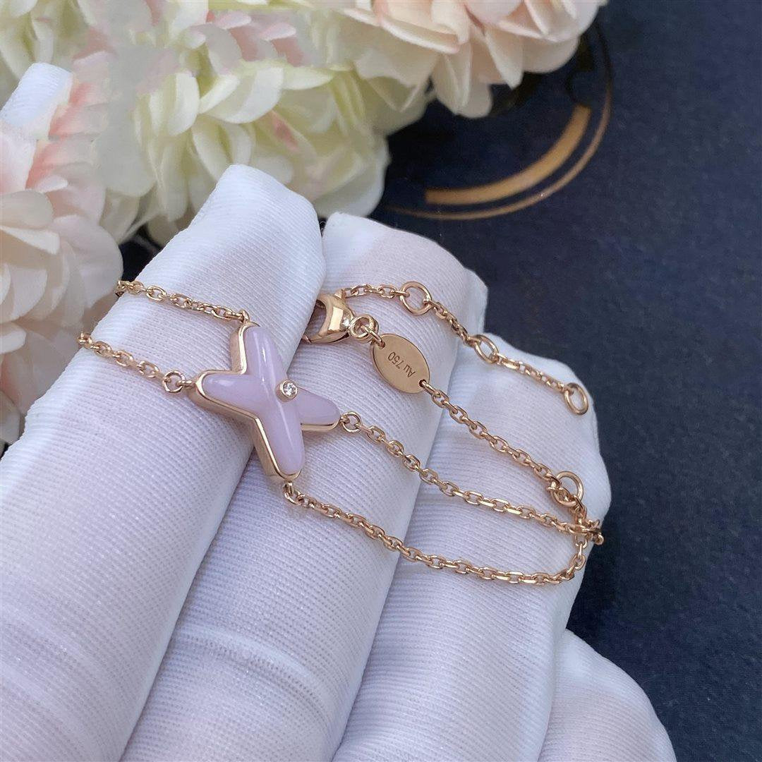 Miro JEUX BRACELET PINK MOP PINK GOLD 1 DIAMOND