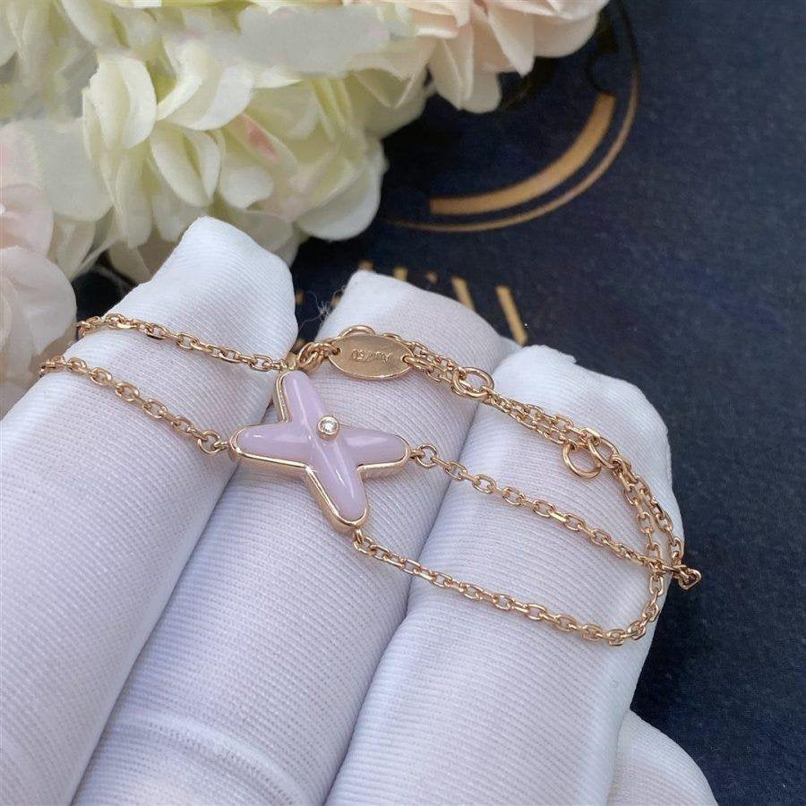 Miro JEUX BRACELET PINK MOP PINK GOLD 1 DIAMOND