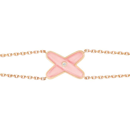 Miro JEUX BRACELET PINK MOP PINK GOLD 1 DIAMOND