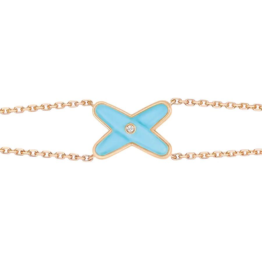 Miro JEUX BRACELET TURQUOISE PINK GOLD 1 DIAMOND