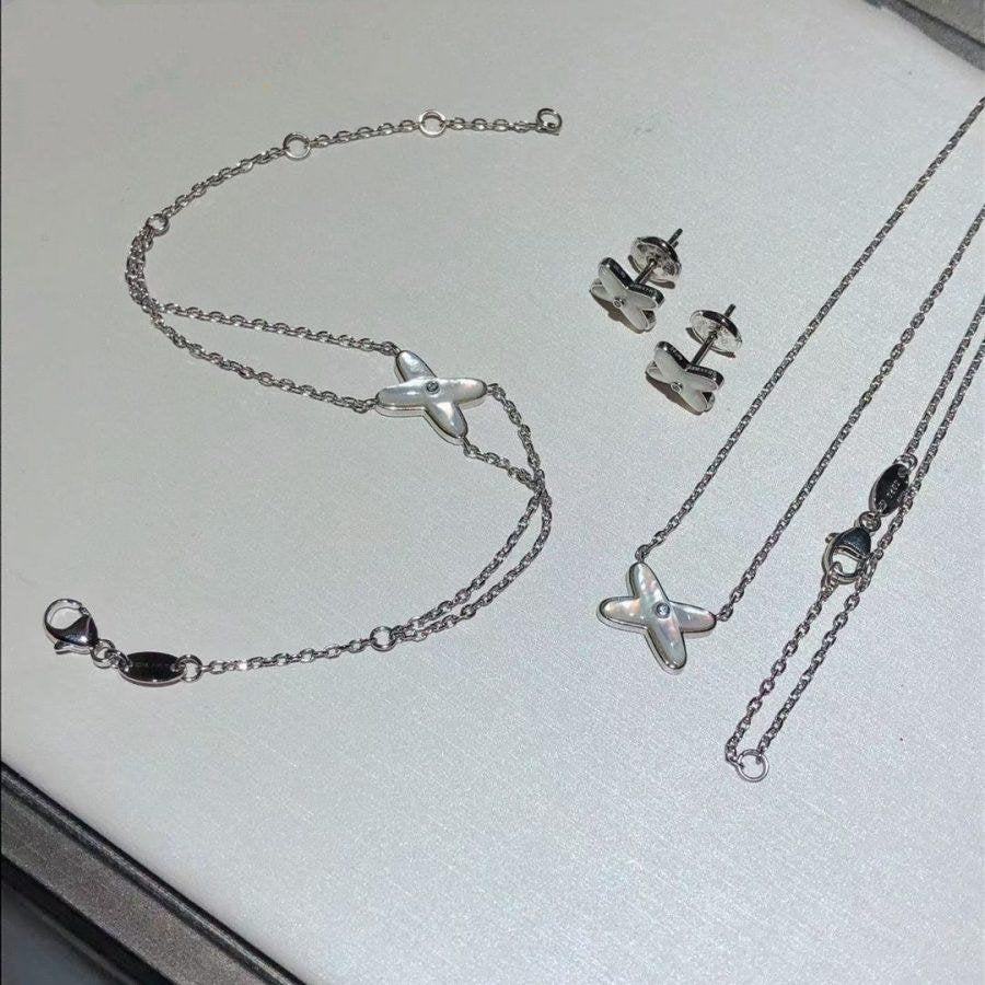 Miro JEUX BRACELET WHITE MOP SILVER 1 DIAMOND