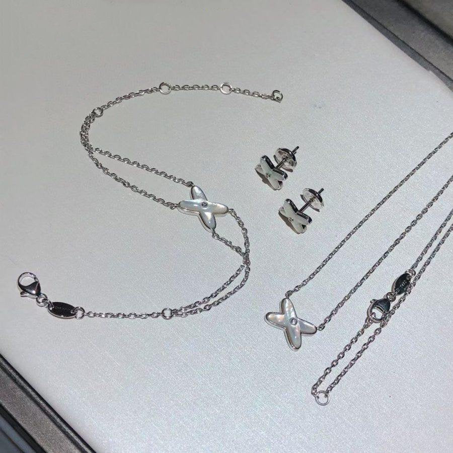 Miro JEUX BRACELET WHITE MOP SILVER 1 DIAMOND