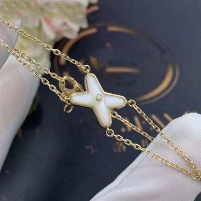Miro JEUX BRACELET WHITE MOP GOLD 1 DIAMOND