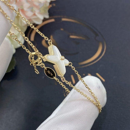 Miro JEUX BRACELET WHITE MOP GOLD 1 DIAMOND