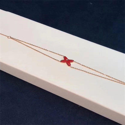 Miro JEUX BRACELET CARNELIAN PINK GOLD 1 DIAMOND